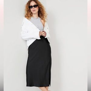 Satin Midi Skirt